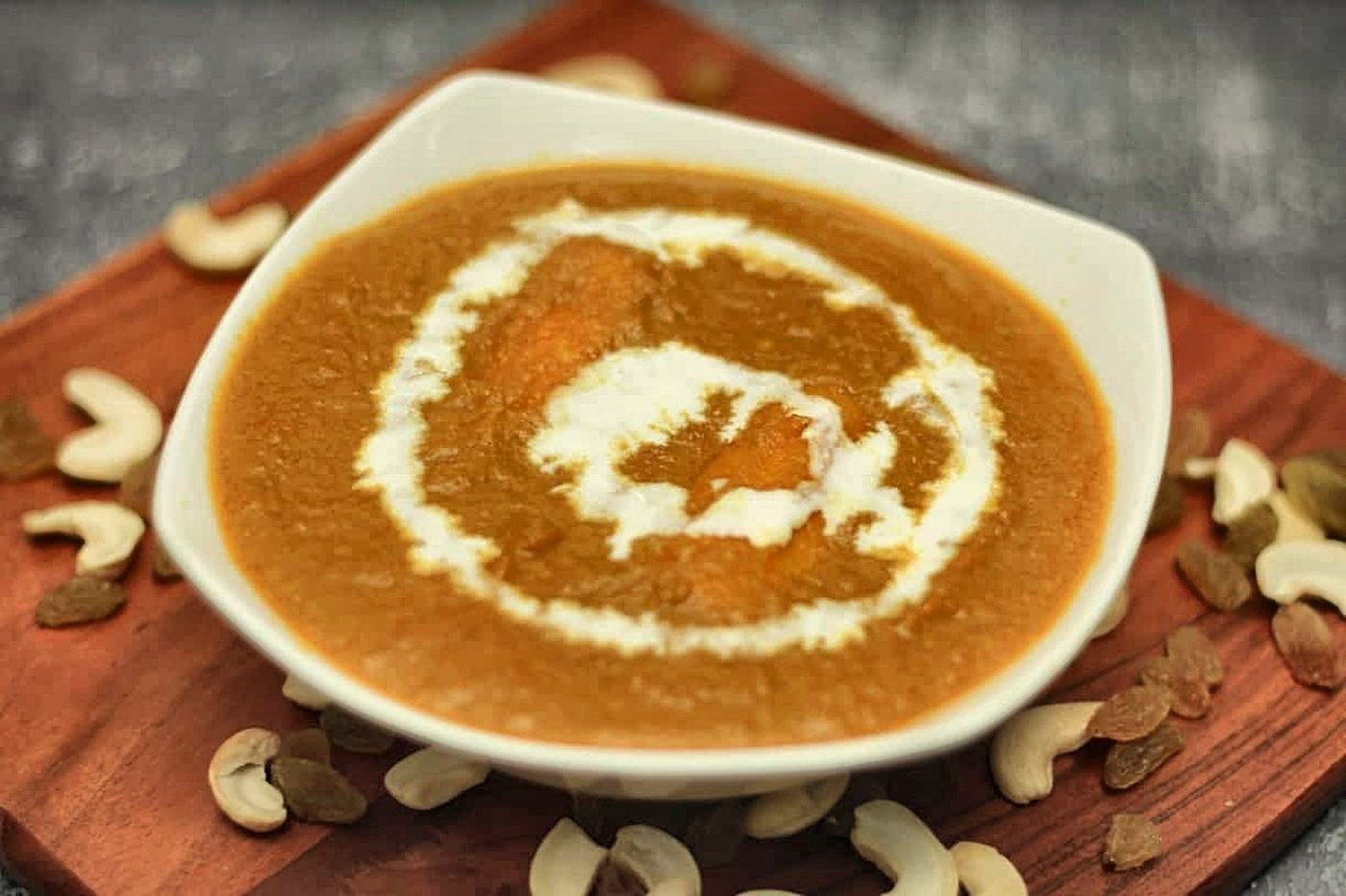Temptation's Malai Kofta with a swirl of cream